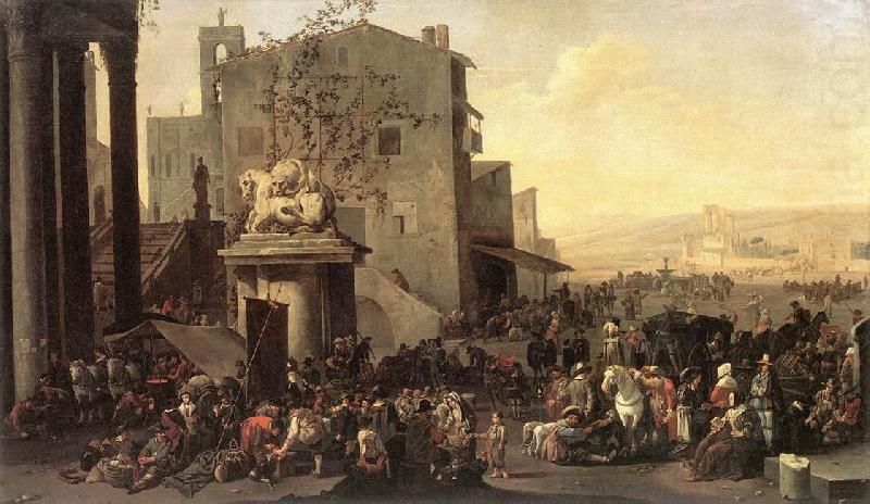 Roman Market Scene f, LINGELBACH, Johannes